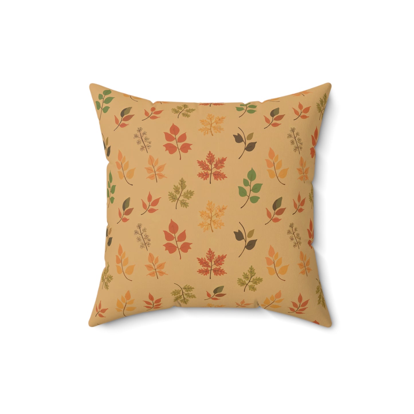 Floating Fall Leaves Accent Pillow