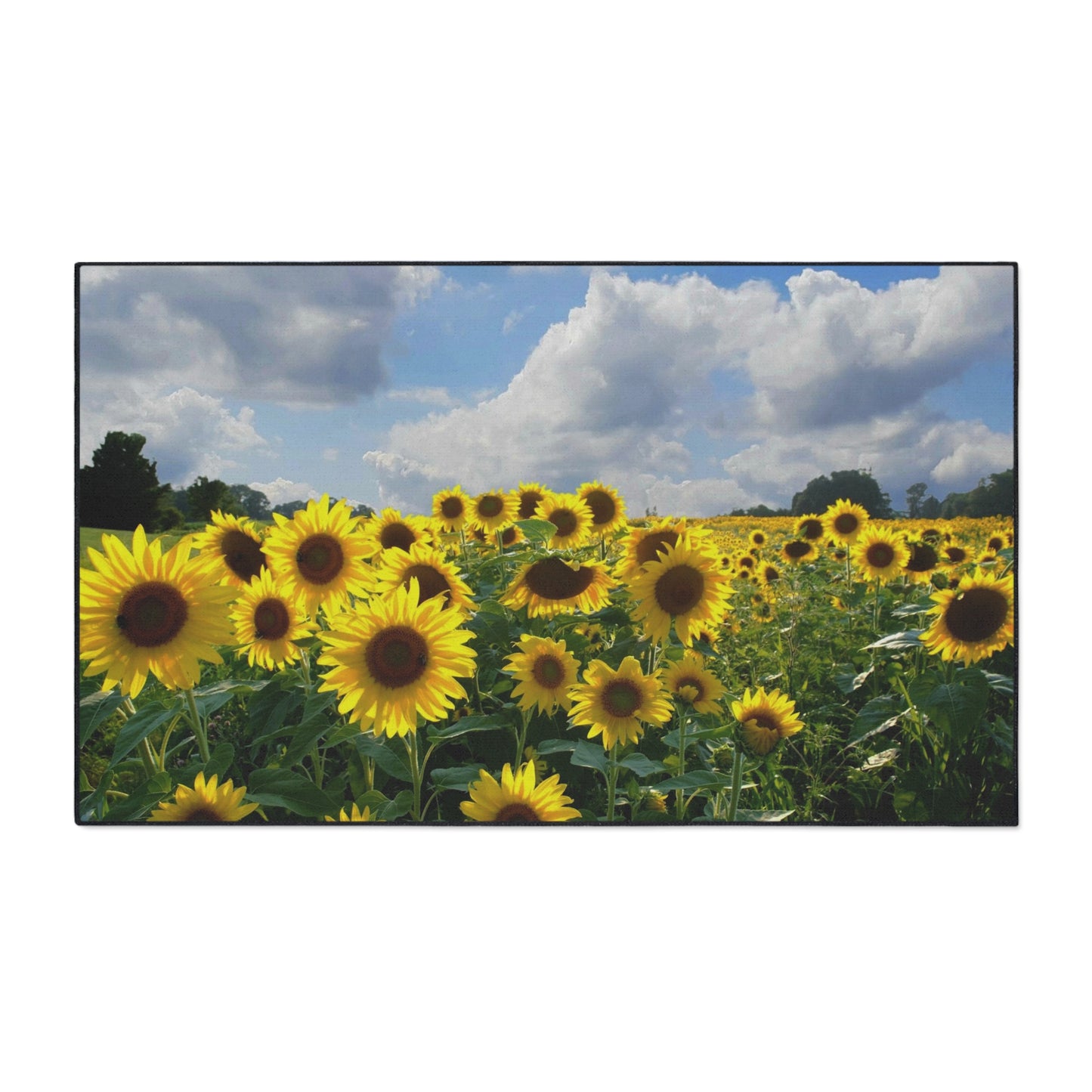 Sunflower Field Floor Mat