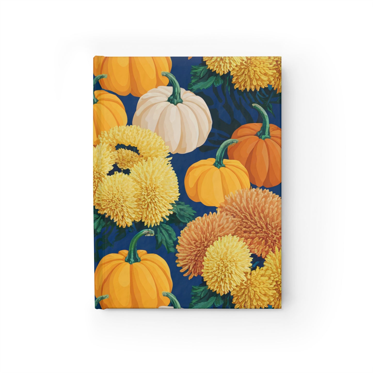 Fall Pumpkins & Mums Journal - Ruled Line