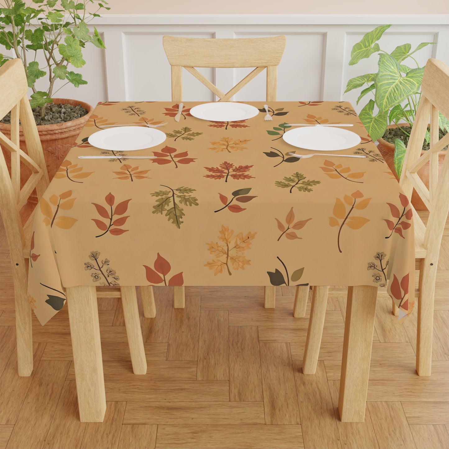 Floating Fall Leaves Tablecloth