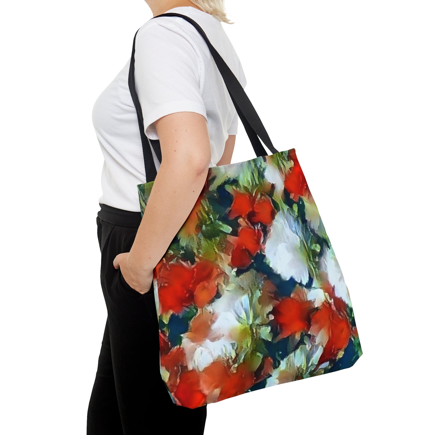 Impressionistic Holiday FlowerTote