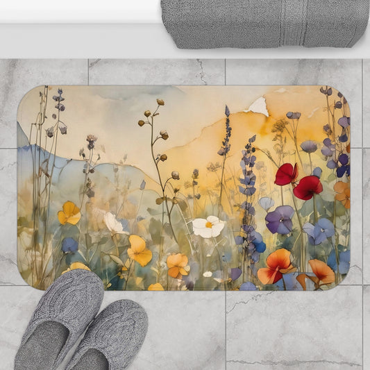 Wildflower Field Bath Mat