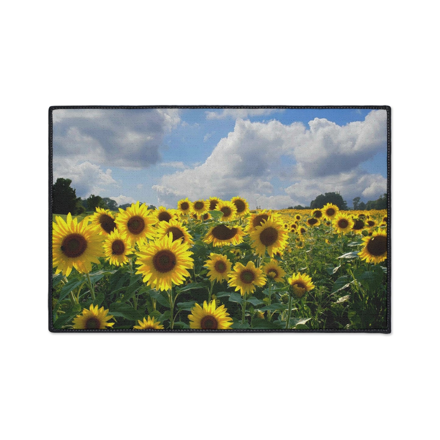 Sunflower Field Floor Mat