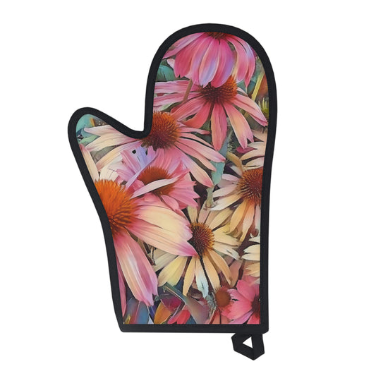 Pink Daisy Oven Glove