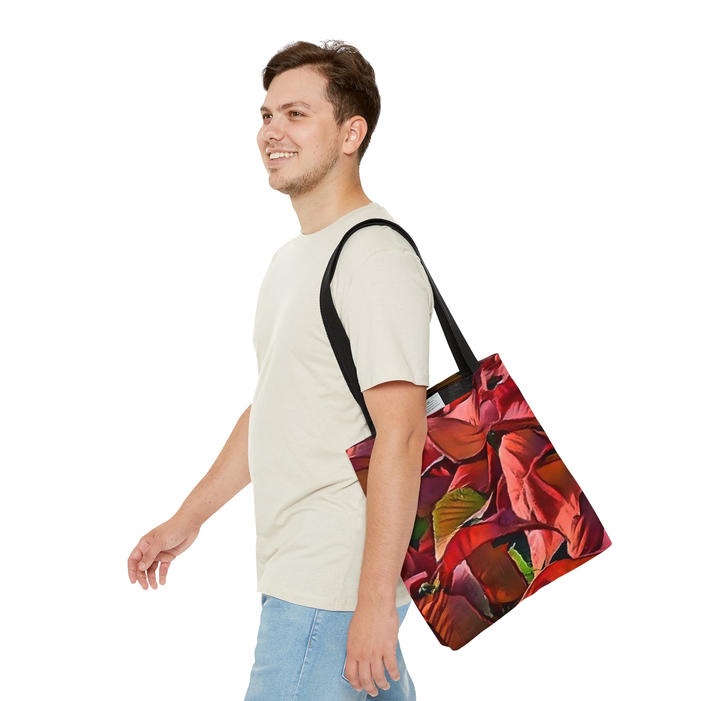 Poinsettia Holiday Tote Bag