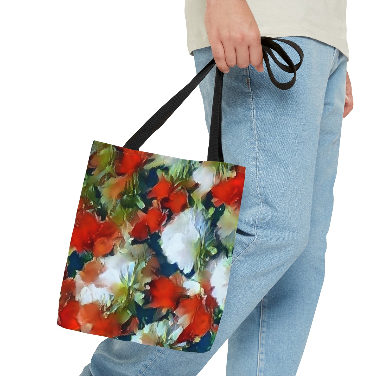 Impressionistic Holiday FlowerTote