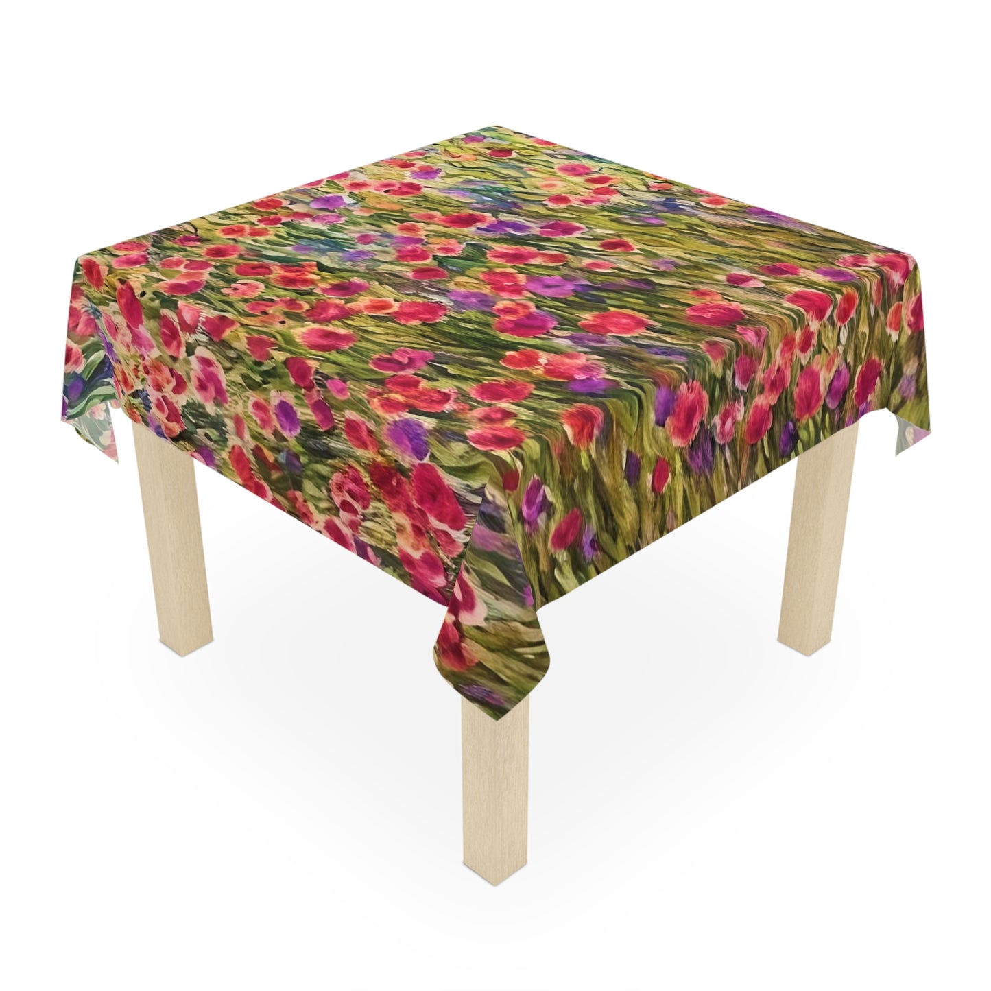 Impressionistic Wildflower Field Accent Tablecloth