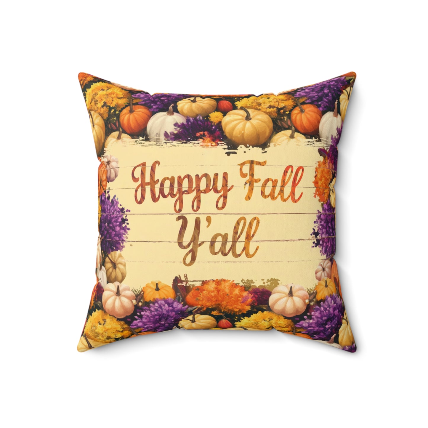 Happy Fall Y'all Accent Pillow