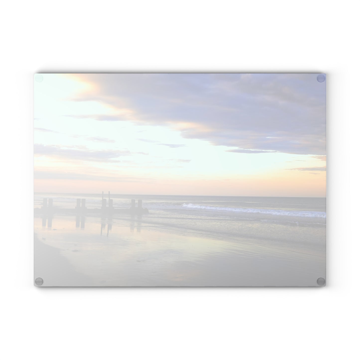 Sunset at Wildwood Beach Glass Cutting Board