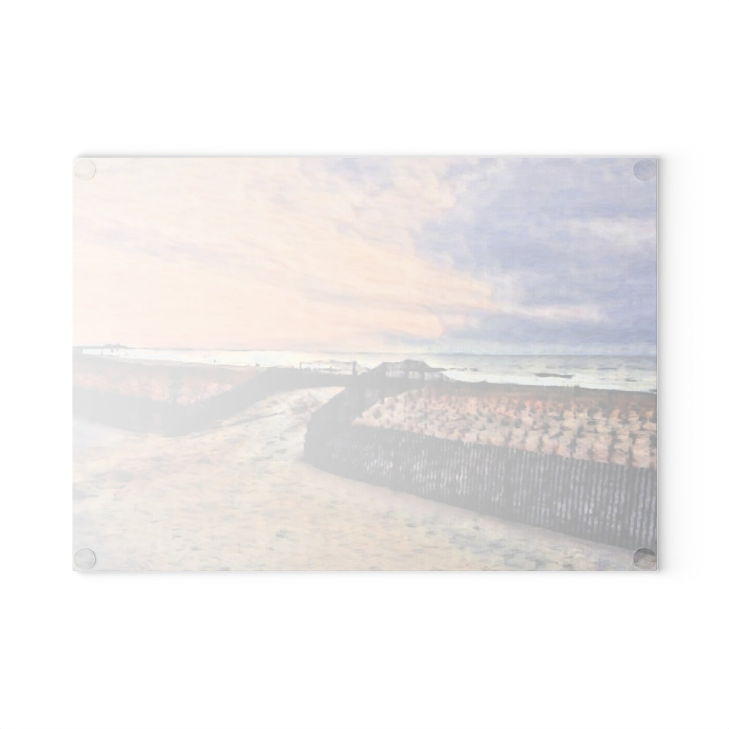 Ocean City Impressions Glass Cutting Board