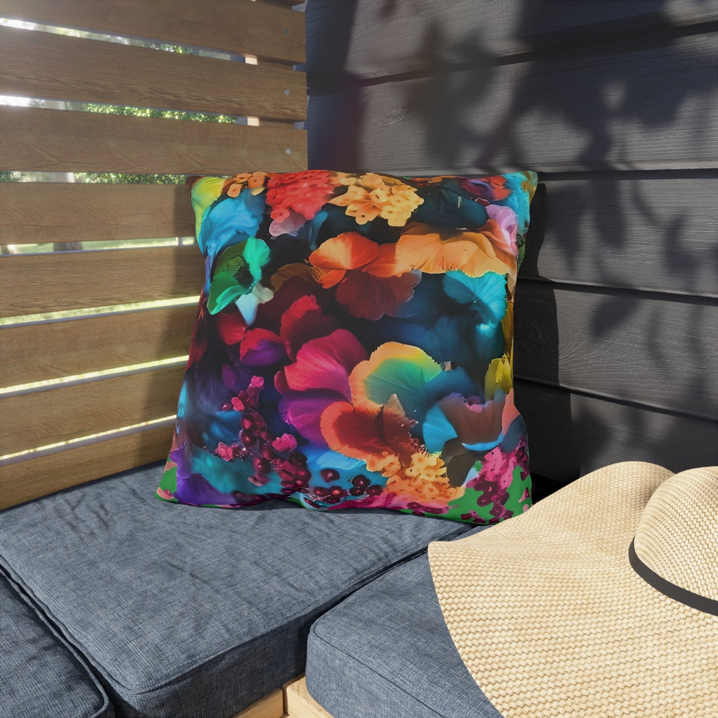 Colorful Floral Outdoor Pillows