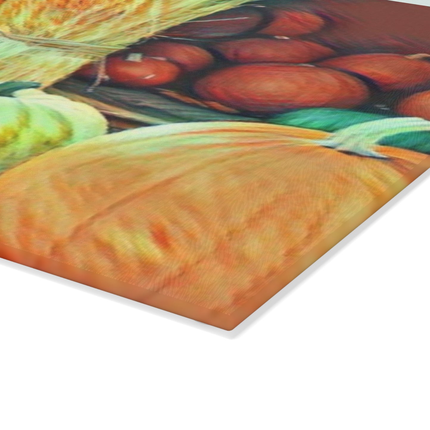 Fall Pumpkin Glass Cutting Board