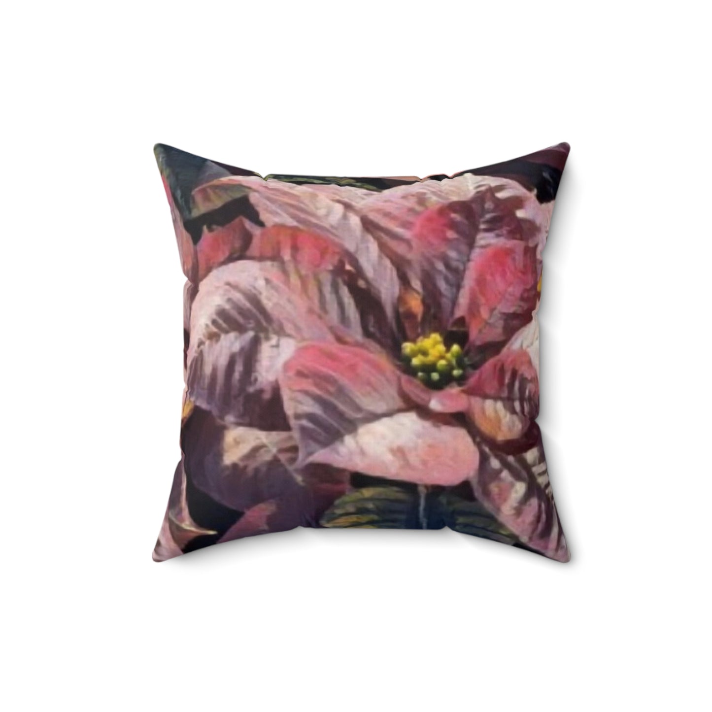 Pink Poinsettia Pillow