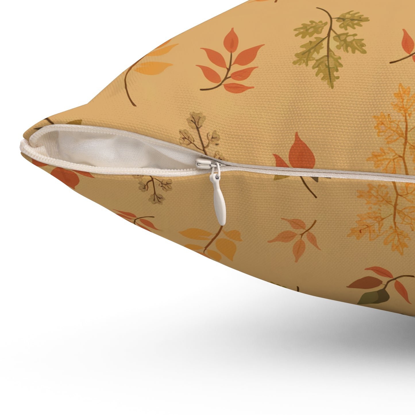 Floating Fall Leaves Accent Pillow