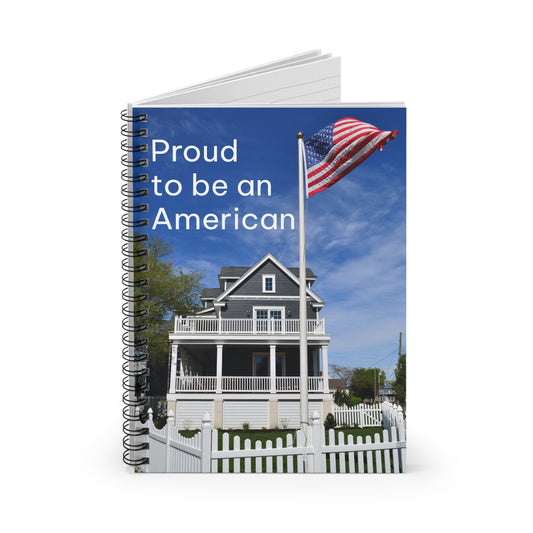 Proud to be an American Notebook - Ruled Line
