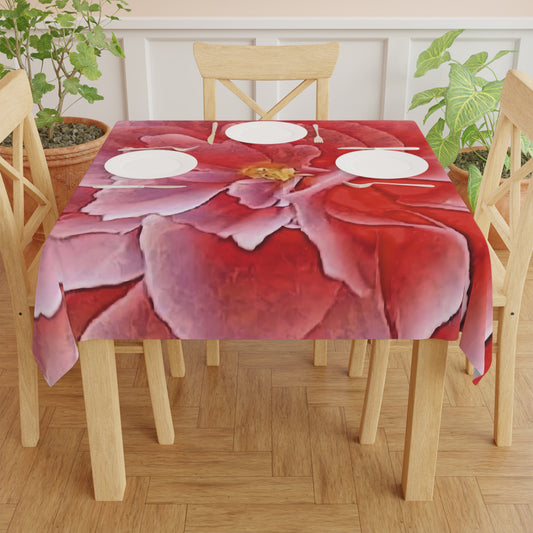 Pink Begonia Accent Tablecloth