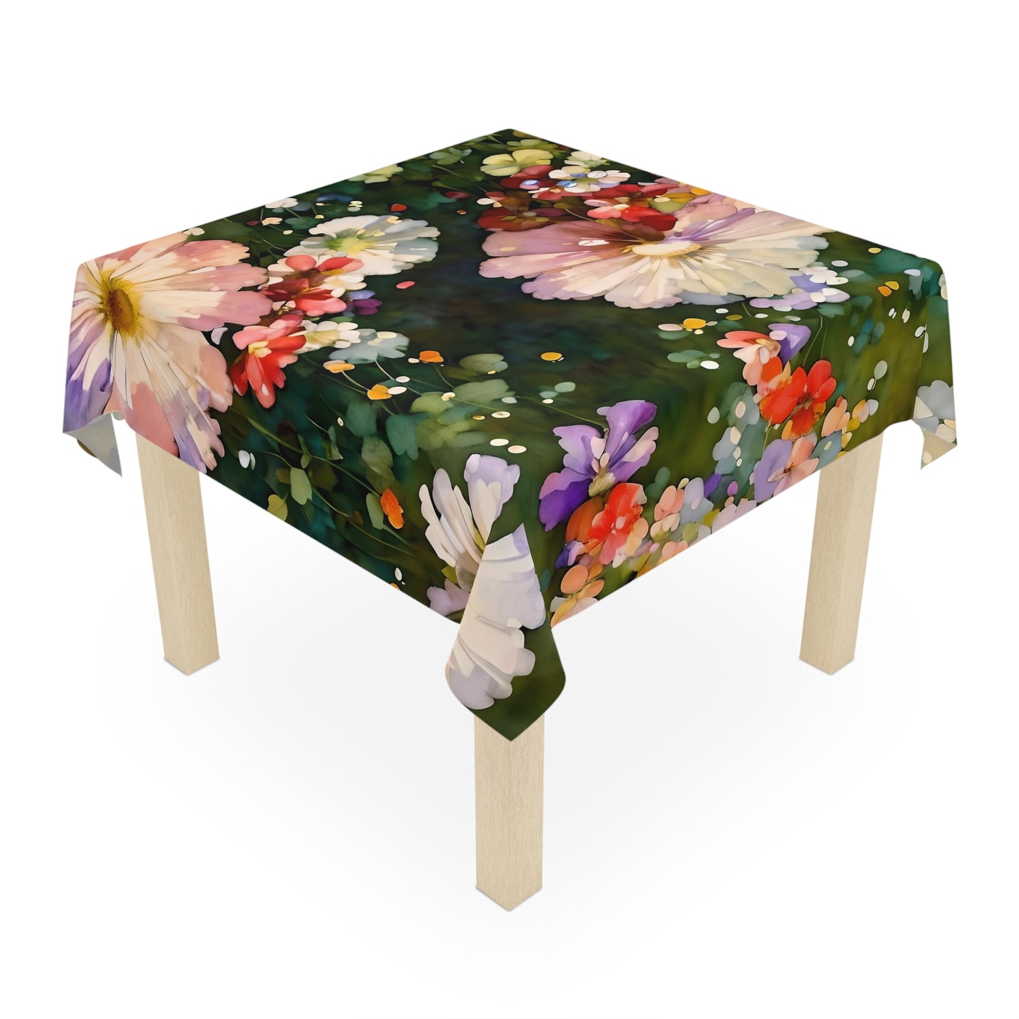 Splashing Flowers Accent Tablecloth