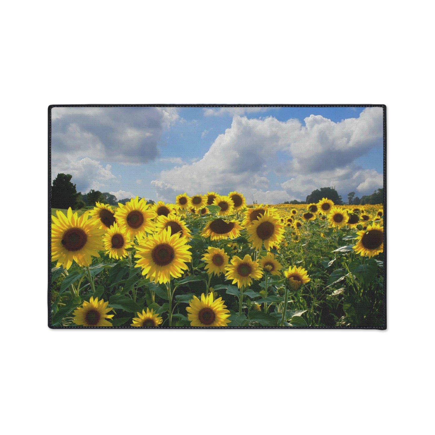 Sunflower Field Floor Mat