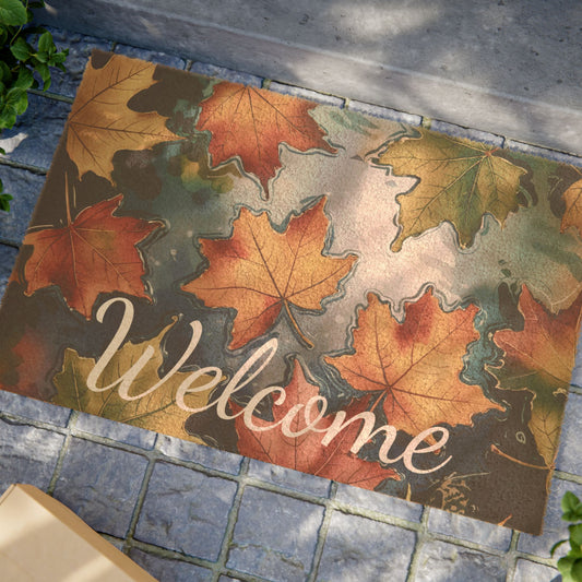 Fall Leaves Welcome Doormat