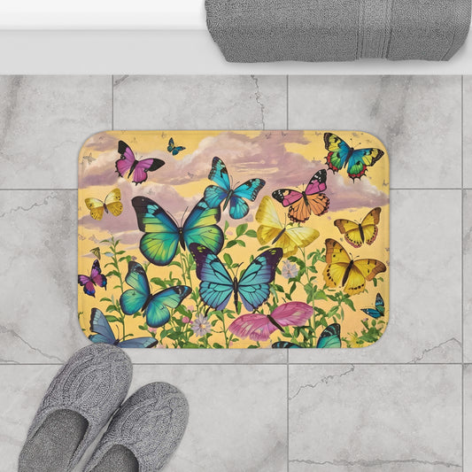 Butterfly Bath Mat