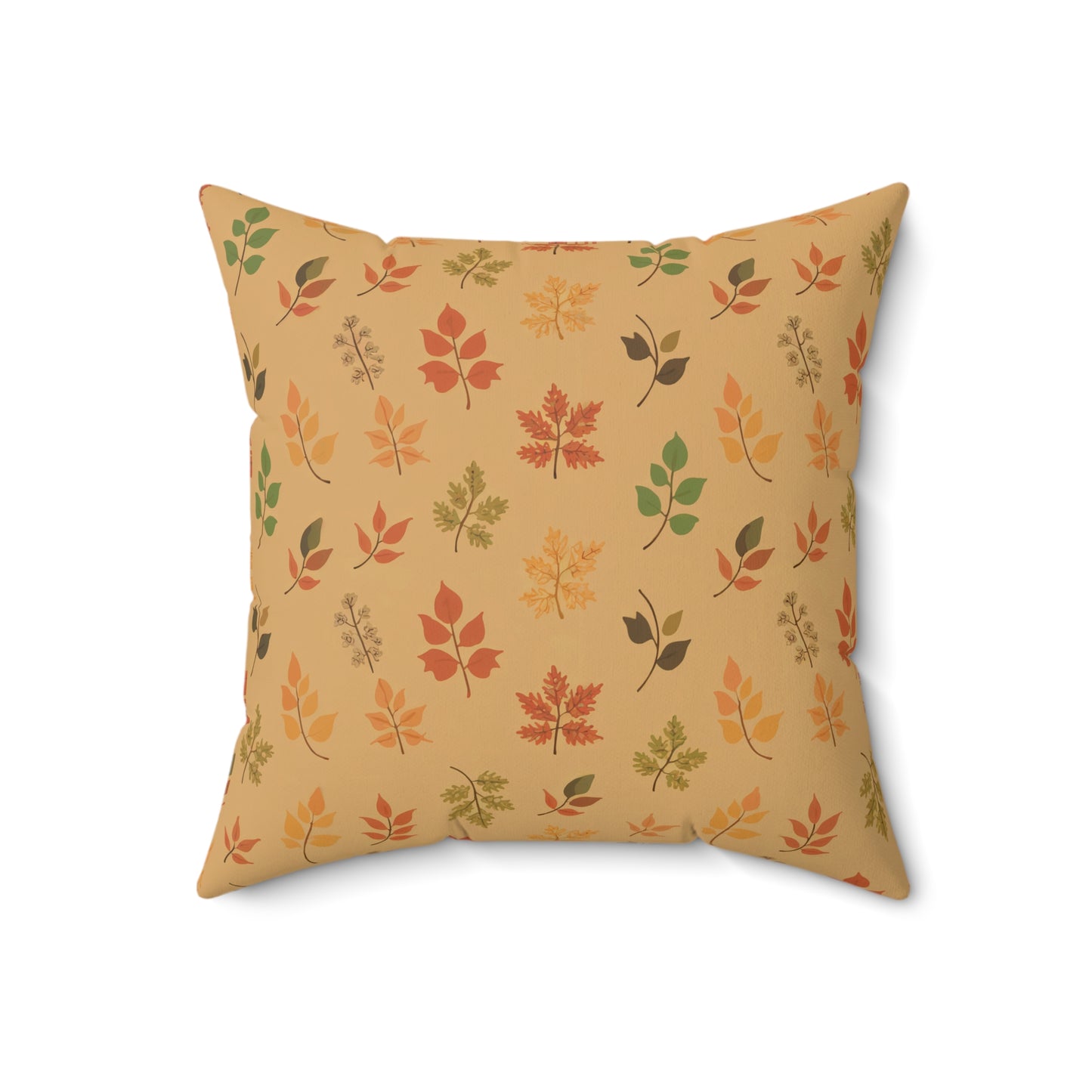 Floating Fall Leaves Accent Pillow