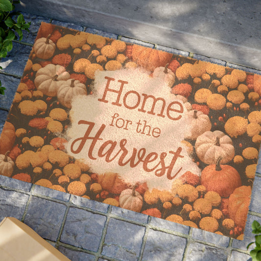 Fall Home for the Harvest Doormat