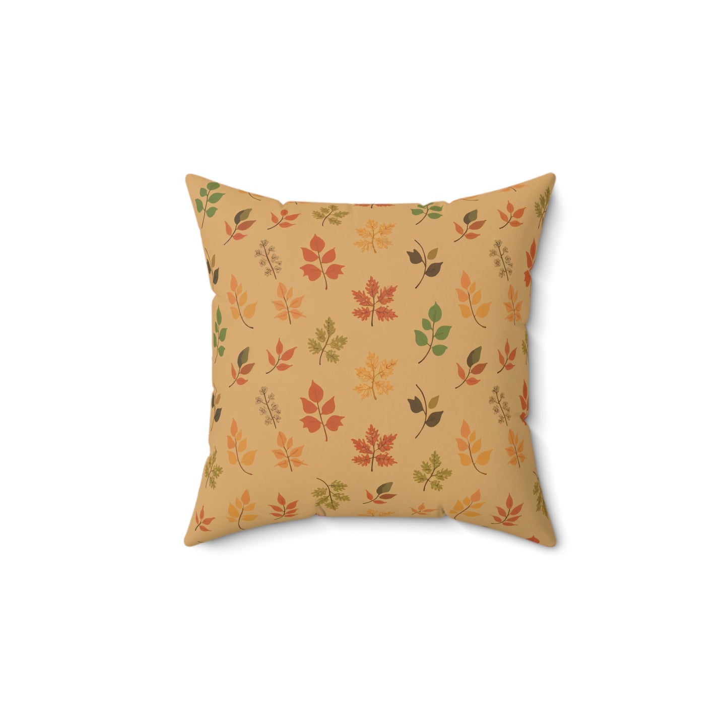 Floating Fall Leaves Accent Pillow