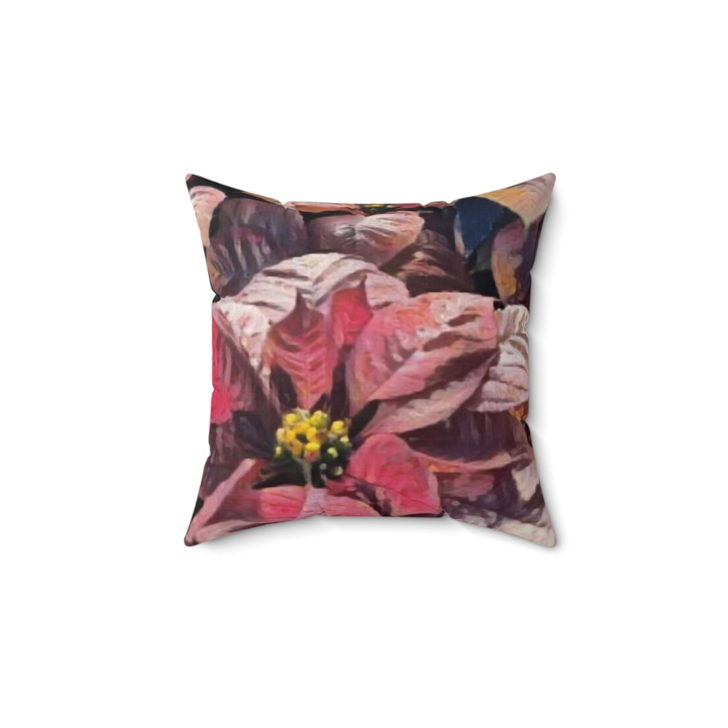 Pink Poinsettia Pillow