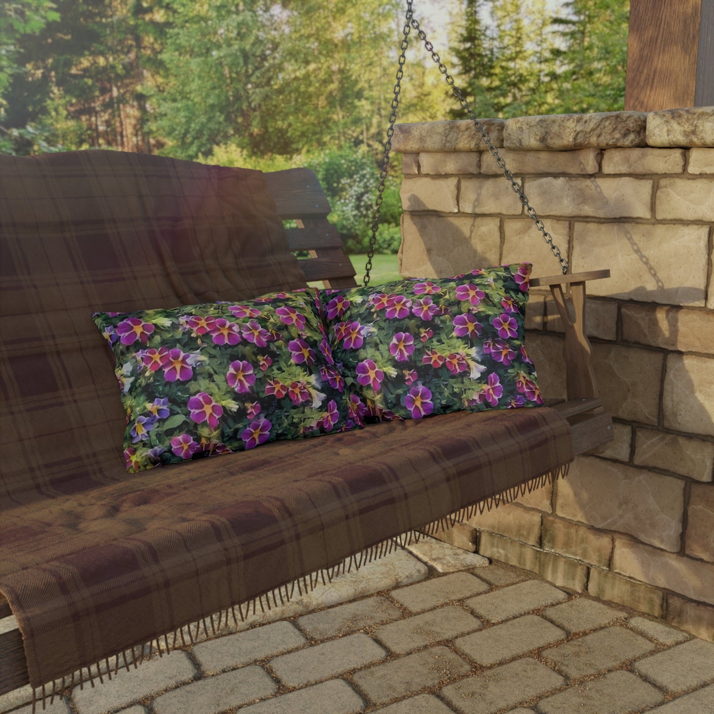 Rose's Floral Outdoor Pillow