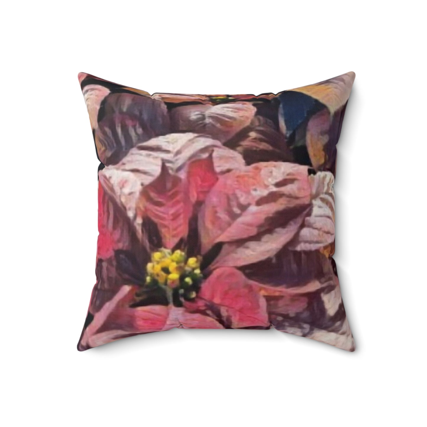 Pink Poinsettia Pillow