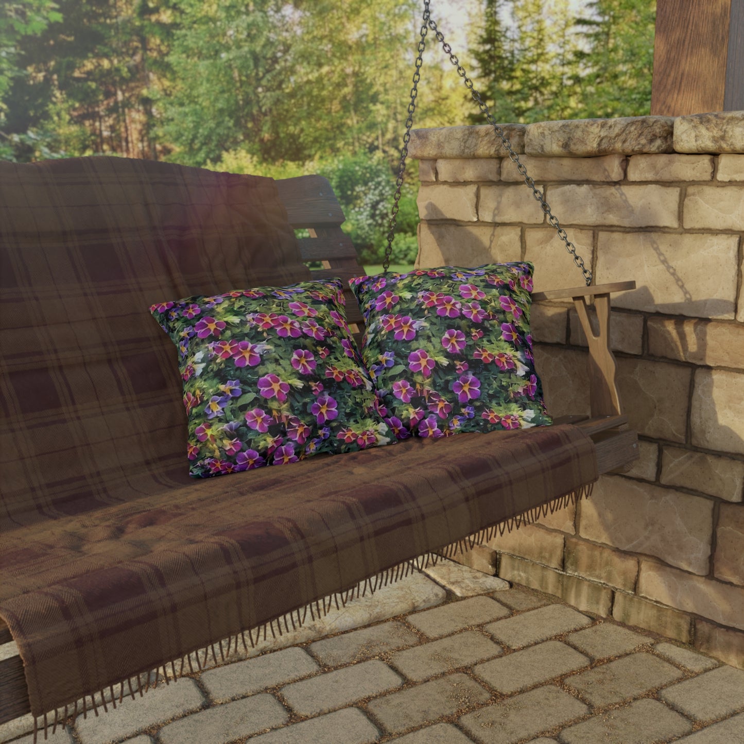 Rose's Floral Outdoor Pillow