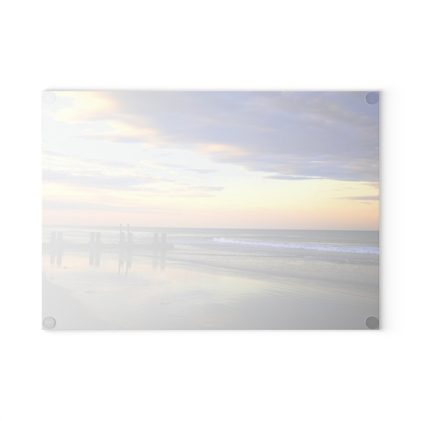 Sunset at Wildwood Beach Glass Cutting Board