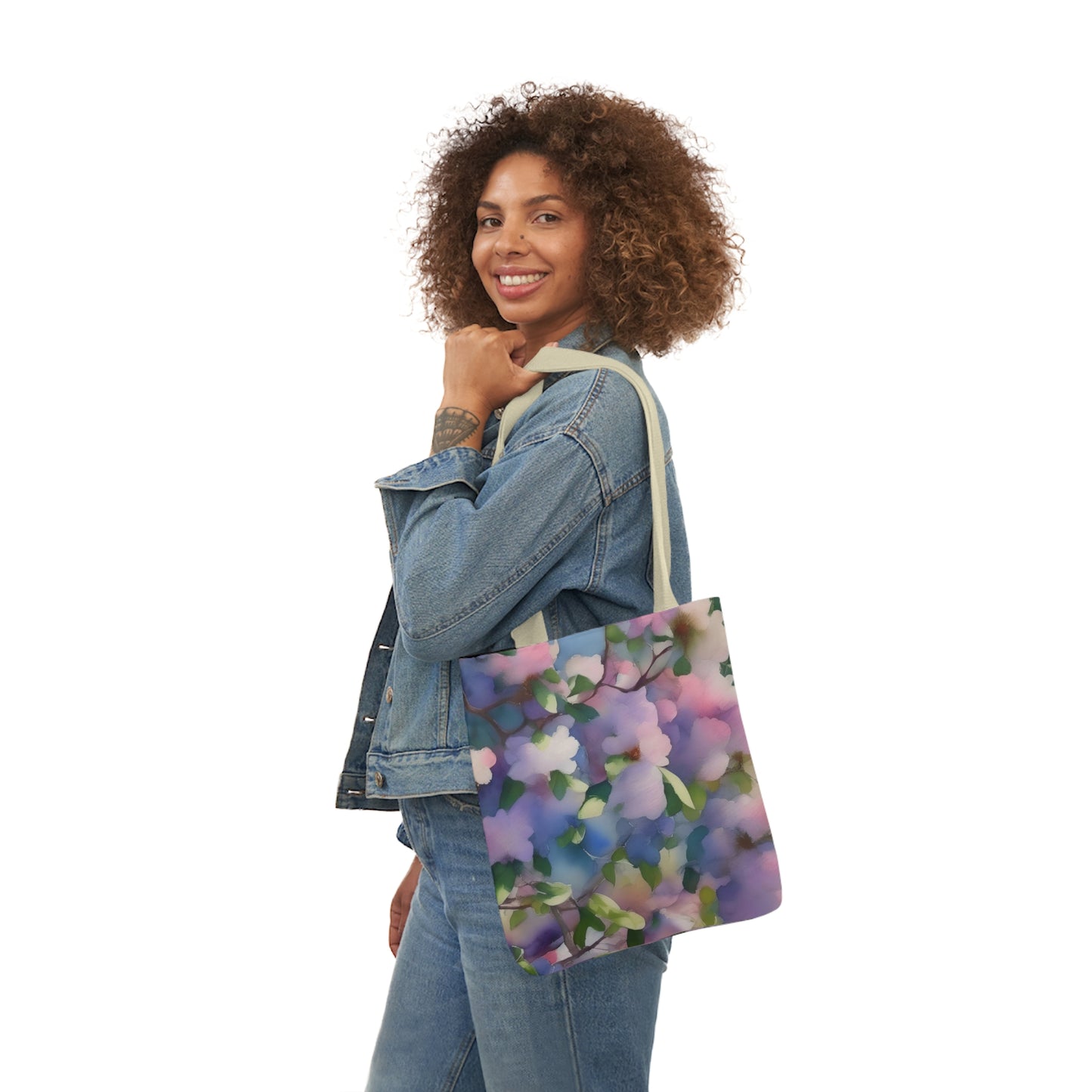 Floral Canvas Tote Bag