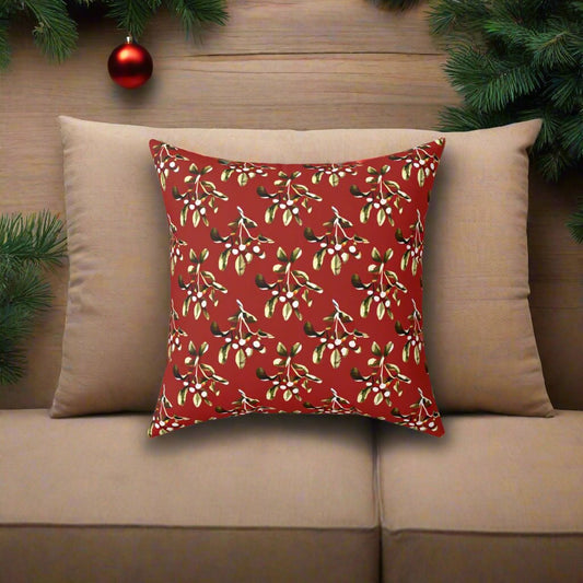 Mistletoe Holiday Accent Pillow