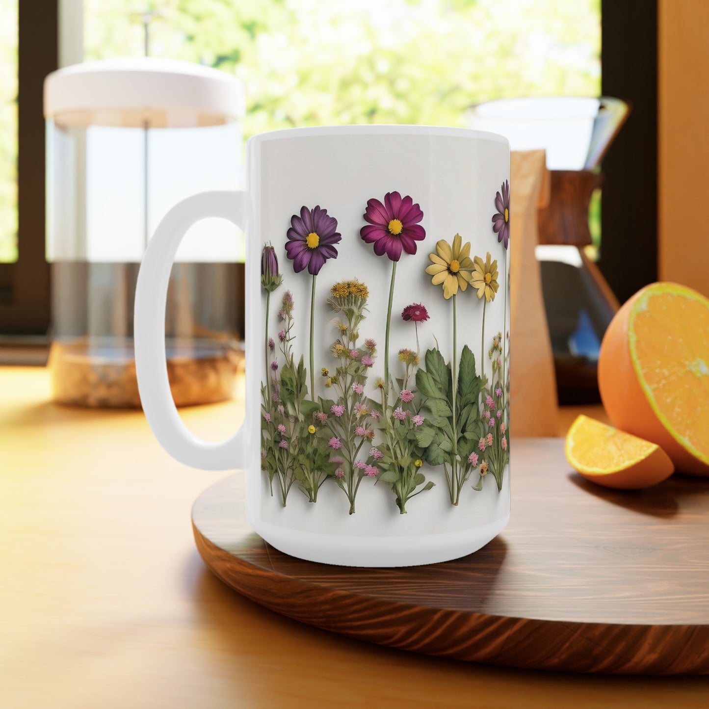 3D Wildflower Mug