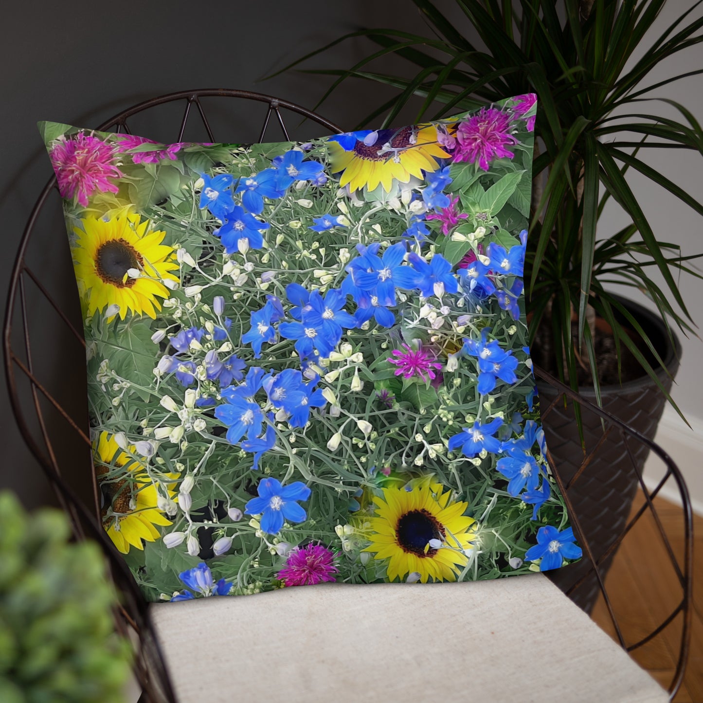 Summer Sunflowers Accent Pillow