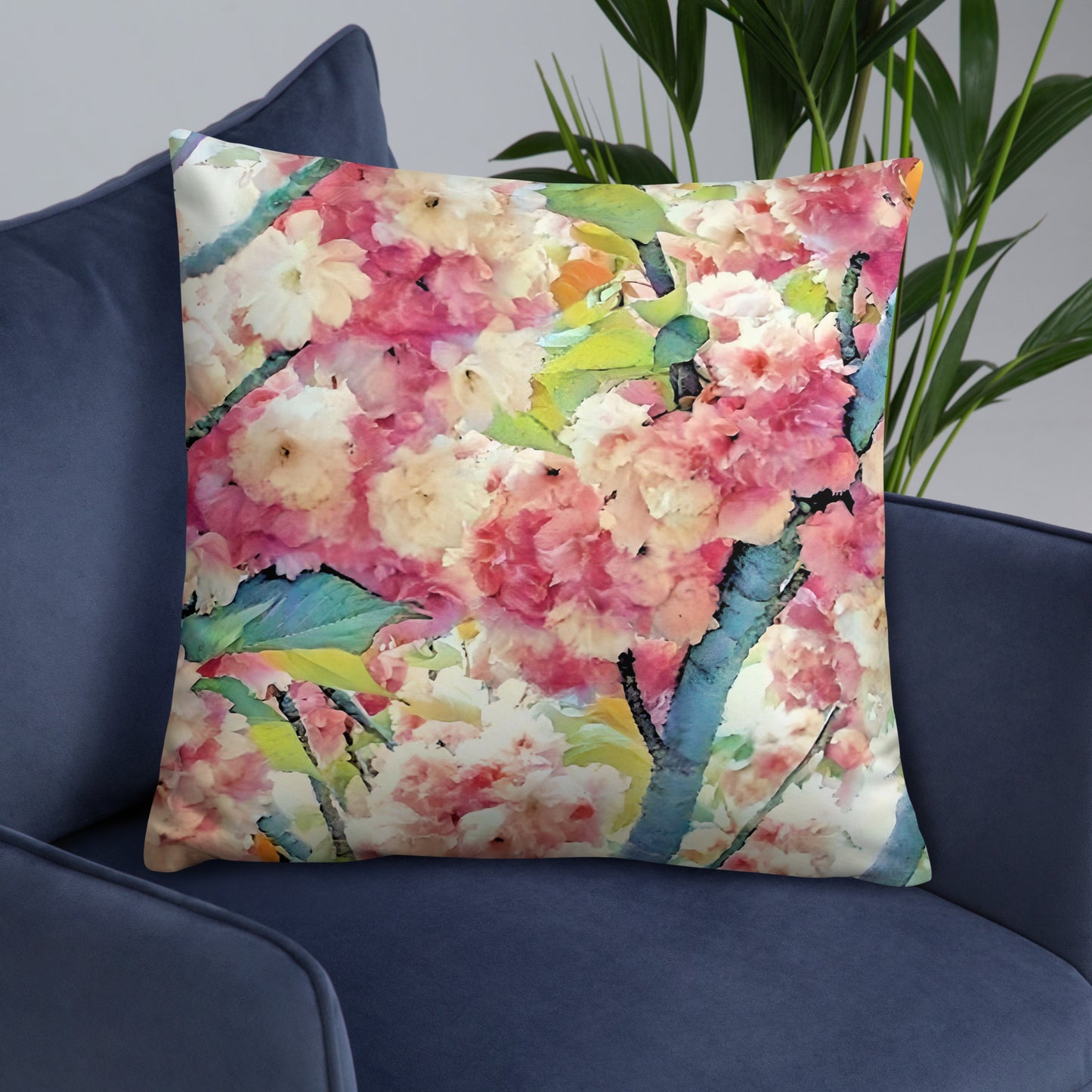 Apple Blossoms Flower Art Pillow