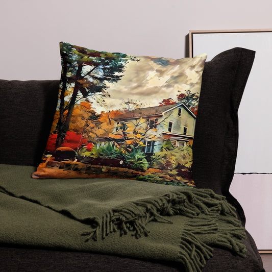 Fall Scene Accent Pillow