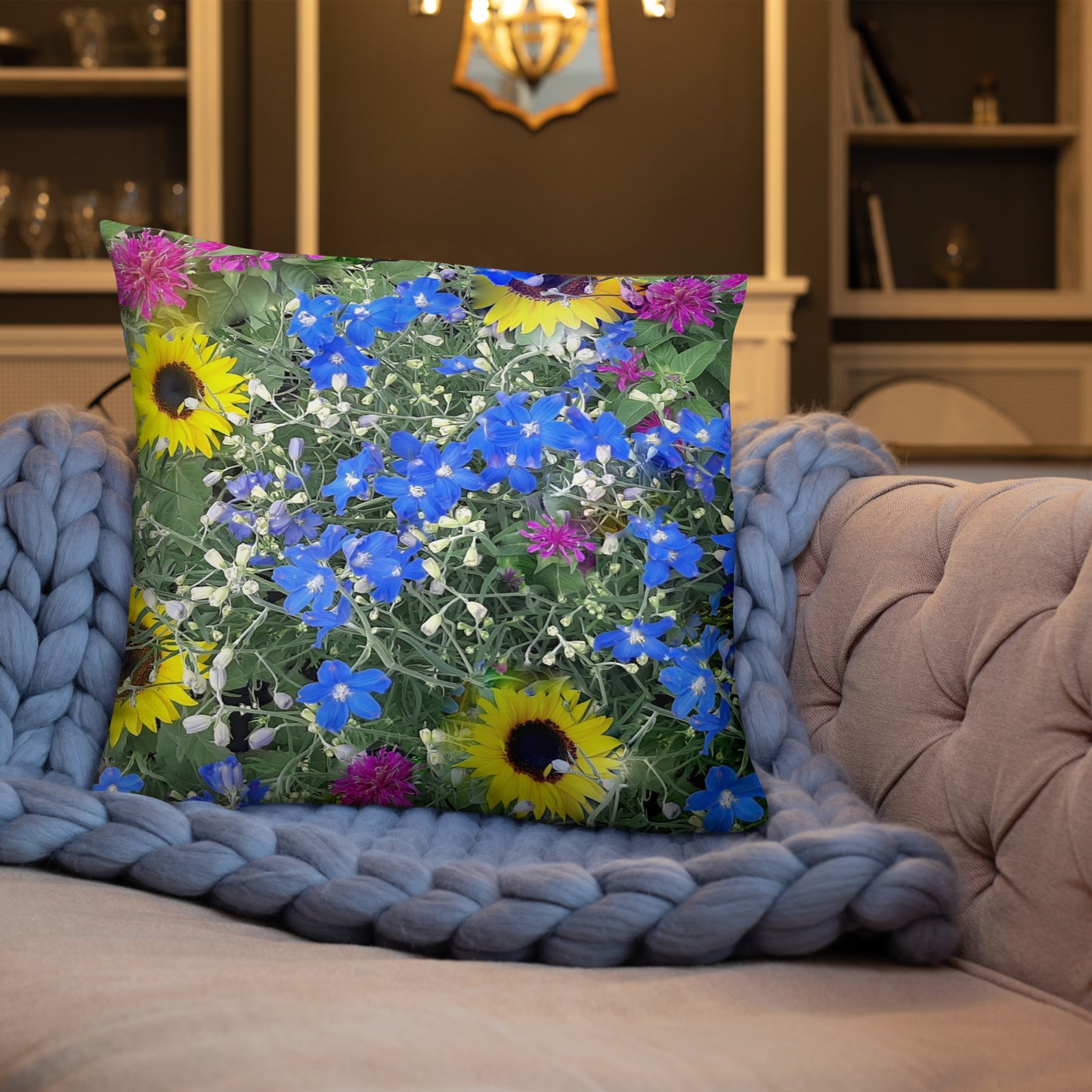 Summer Sunflowers Accent Pillow