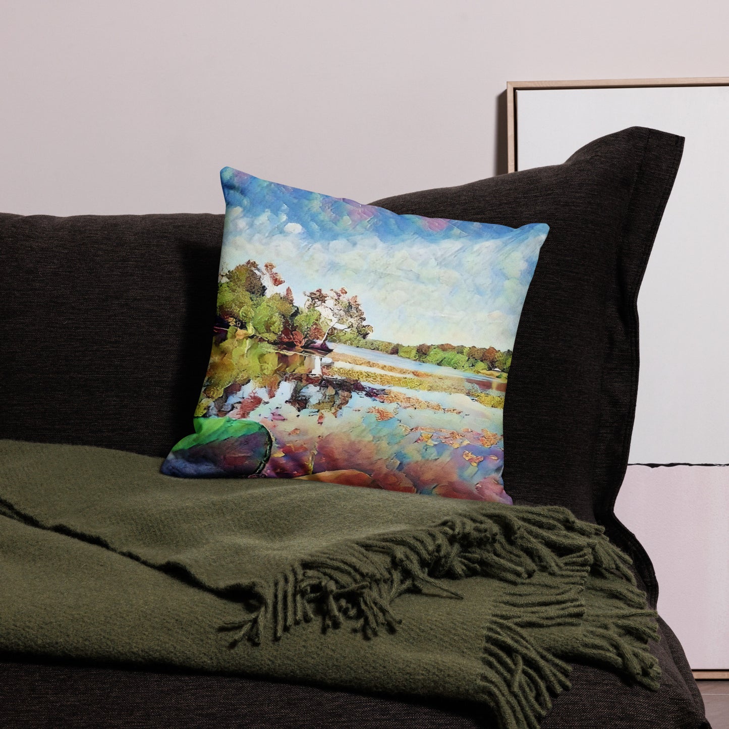 Pennsylvania Lake Art Pillow