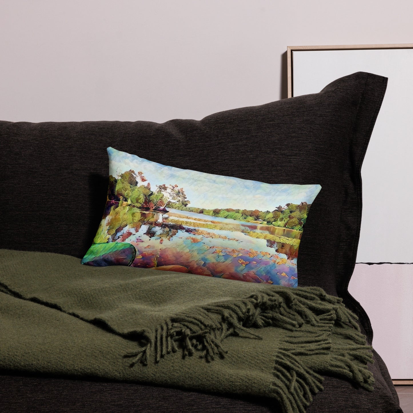 Pennsylvania Lake Art Pillow