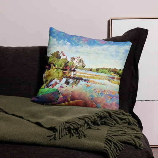 Pennsylvania Lake Art Pillow