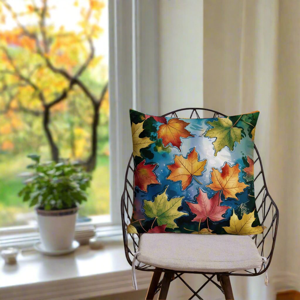 Falling Leaves Premium Pillow