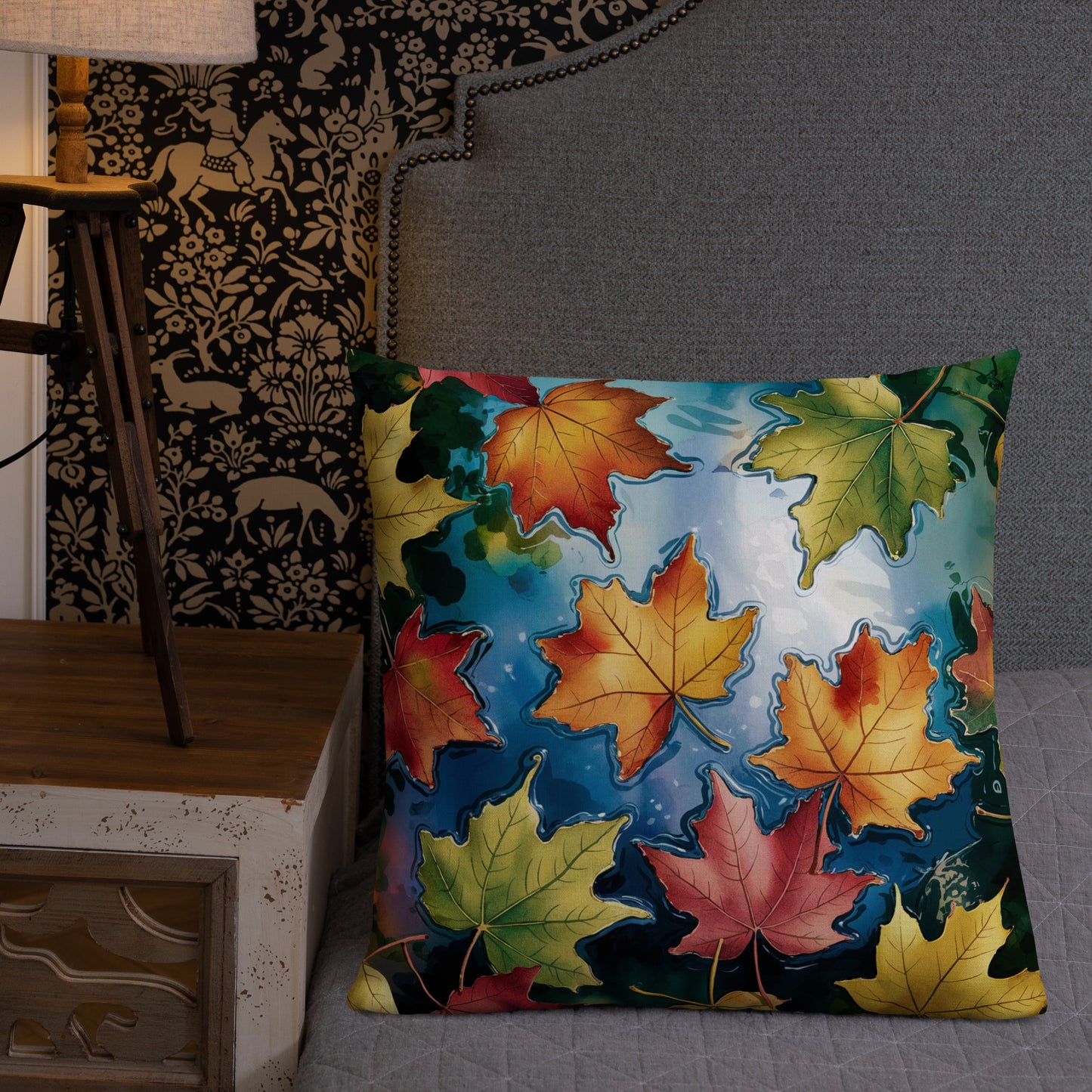 Falling Leaves Premium Pillow