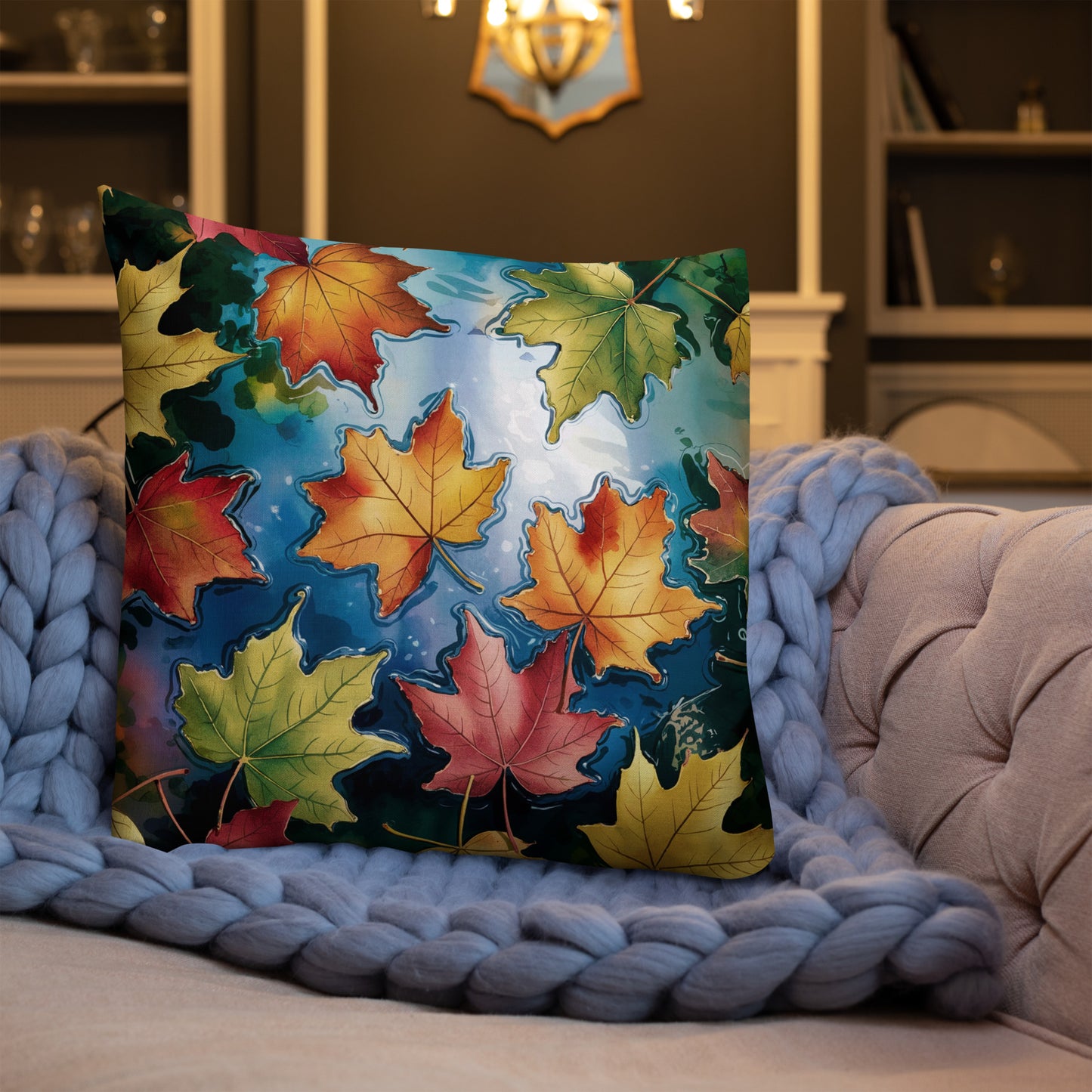 Falling Leaves Premium Pillow