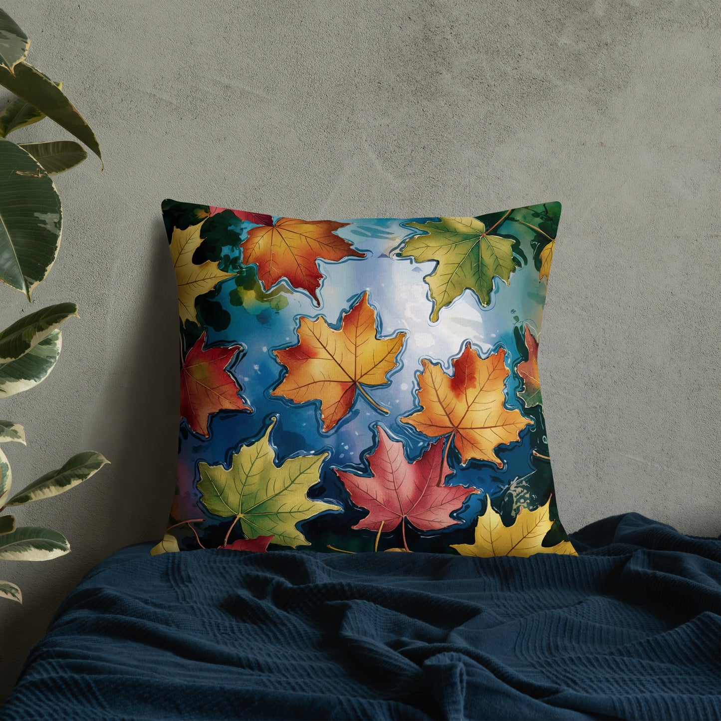 Falling Leaves Premium Pillow