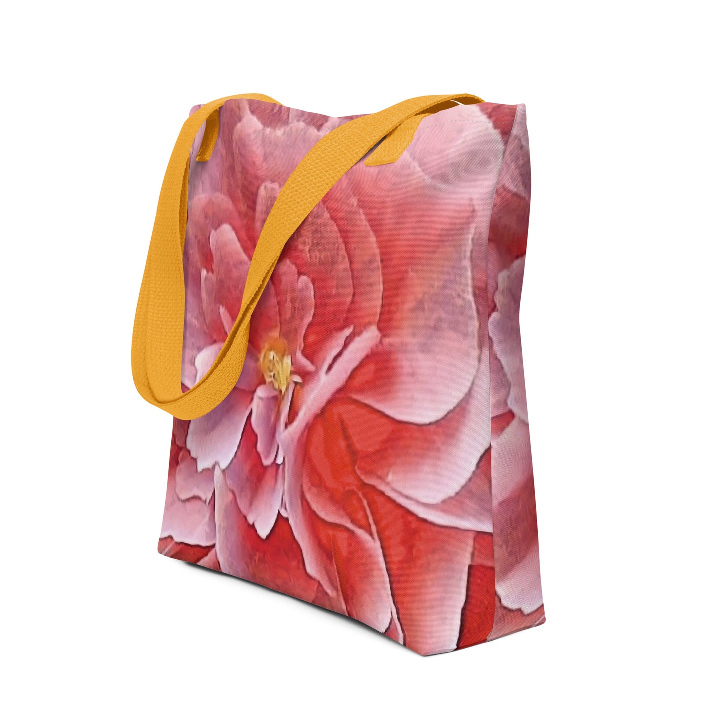 Pink Begonia Flower Tote