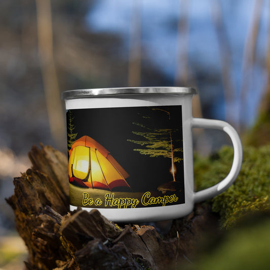 Be a Happy Camper Enamel Mug
