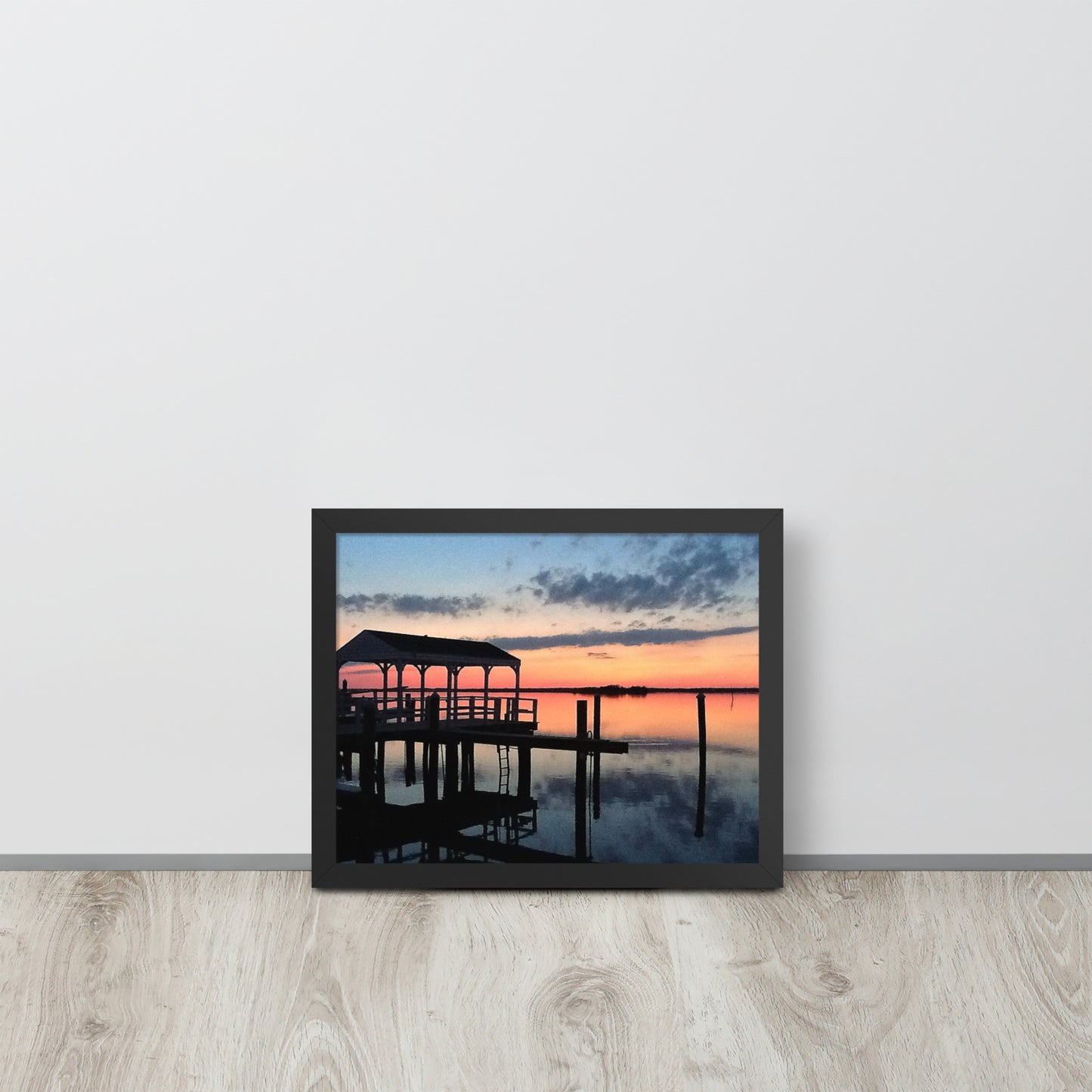 Sunset on Sunset Lake Framed poster