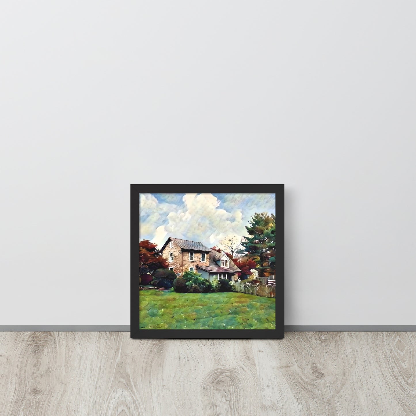 Farm House in Fall Framed Poster